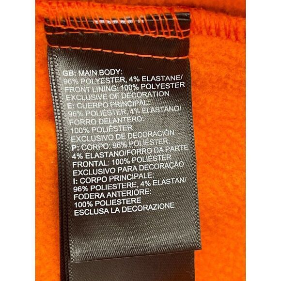 The North Face Men Orange Zip Front Long Sleeve Jacket Size S - Picture 9 of 9
